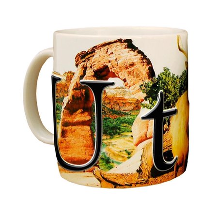 AMERICAWARE Utah 18 oz Full Color Relief Mug AM16403